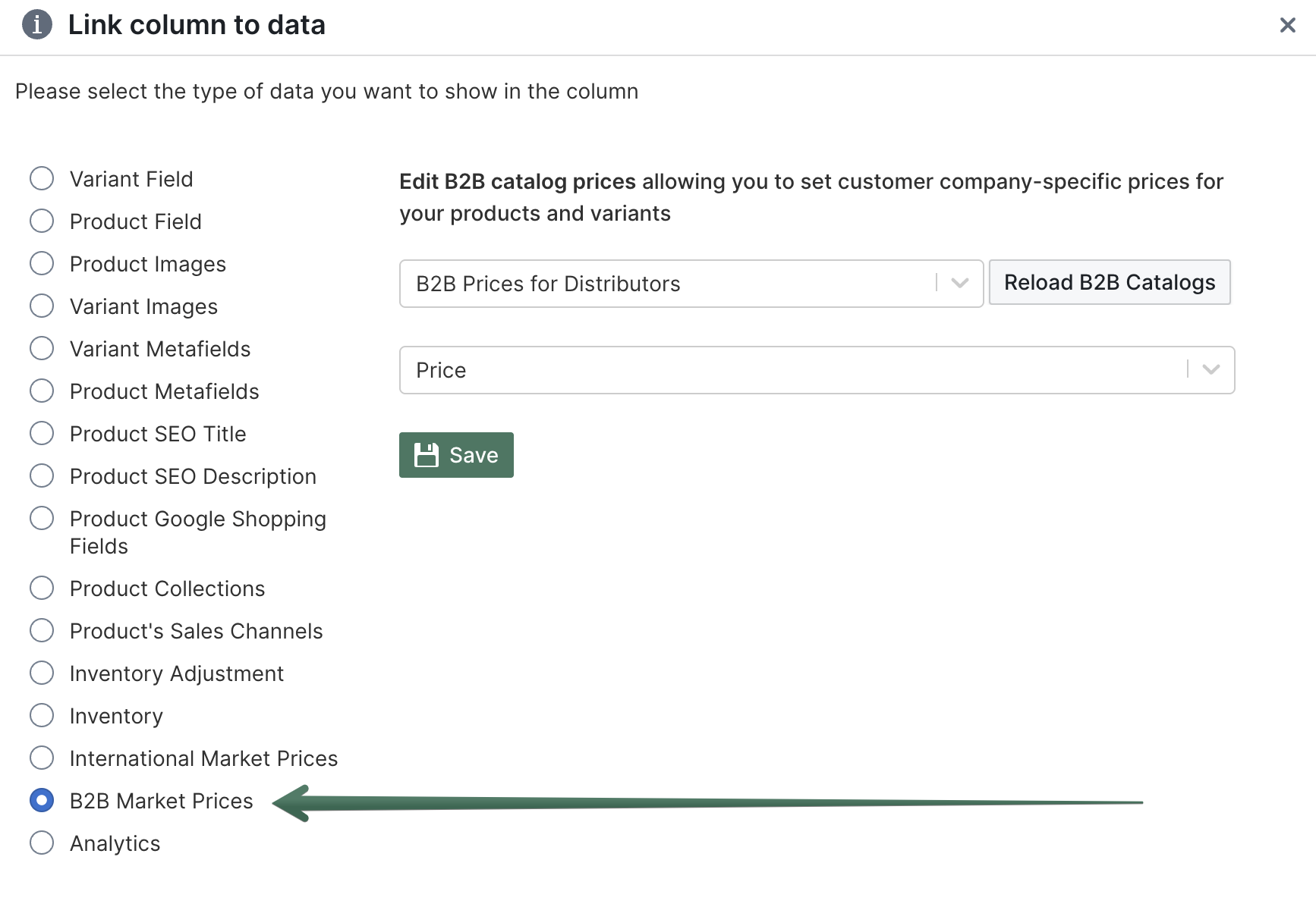 Manage Shopify B2B prices in bulk with Mixtable spreadsheet
